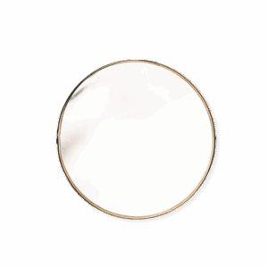 Bathroom Golden Ring Mirror