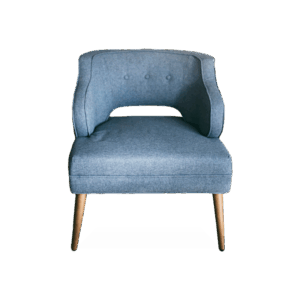 Blue Comfy Fabric Chair